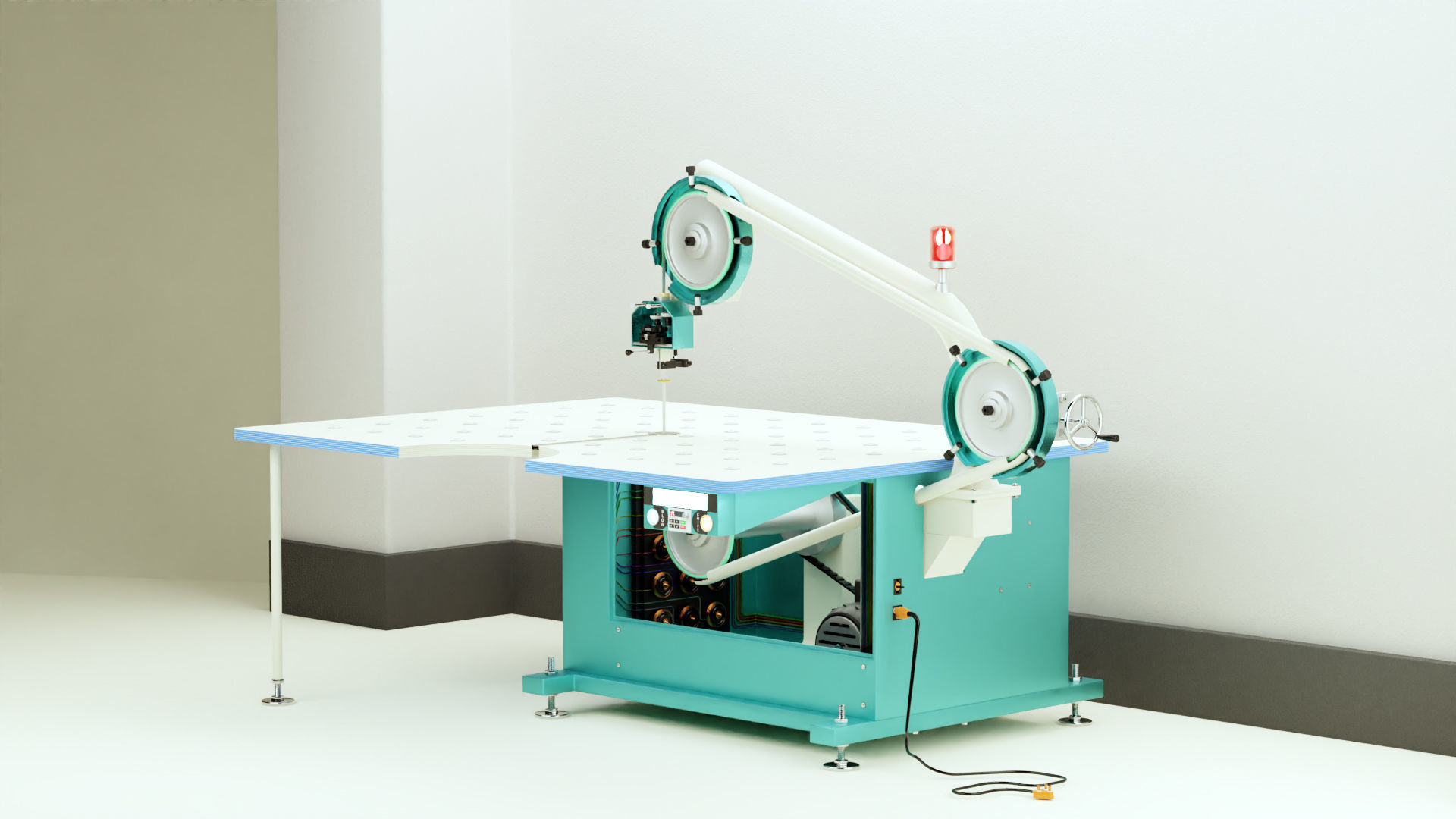 Band Knife Fabric Cutting Machine - 3D Model 3D model_4
