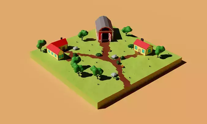 Low Poly Village