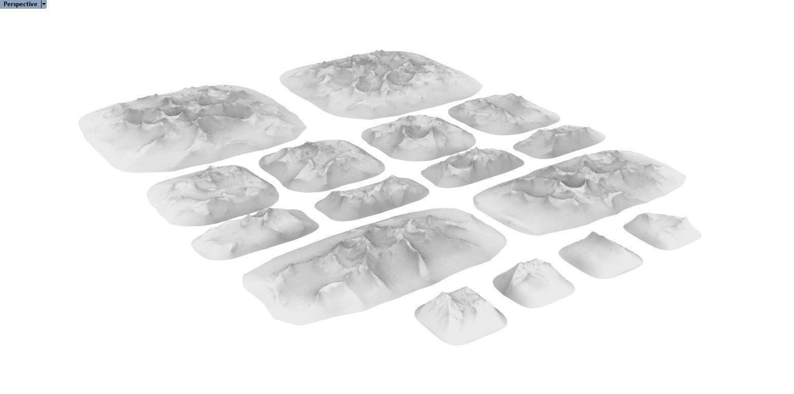 Tall Desert Hills 3D print model_20