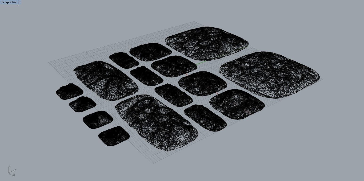 Tall Desert Hills 3D print model_3