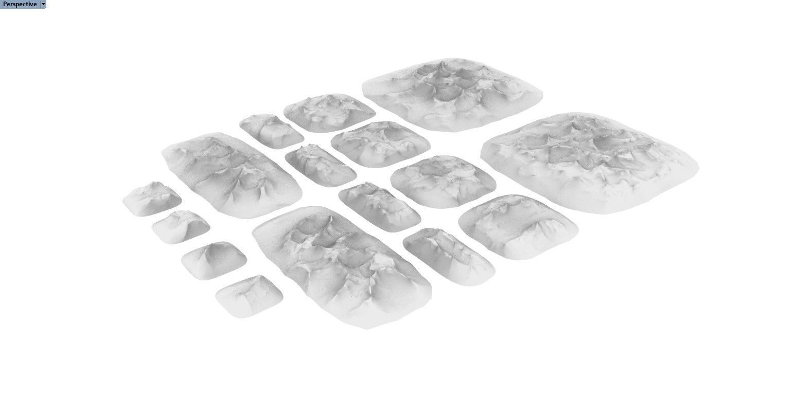 Tall Desert Hills 3D print model_4