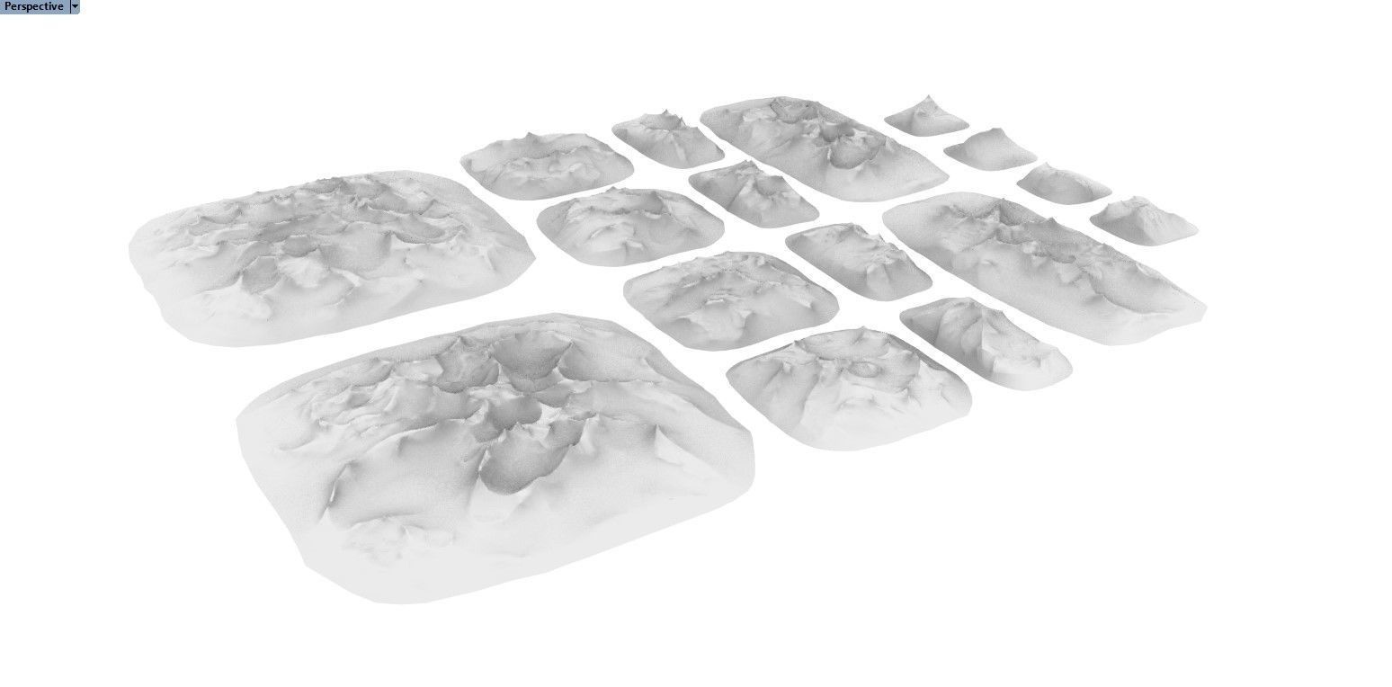 Tall Desert Hills 3D print model_16