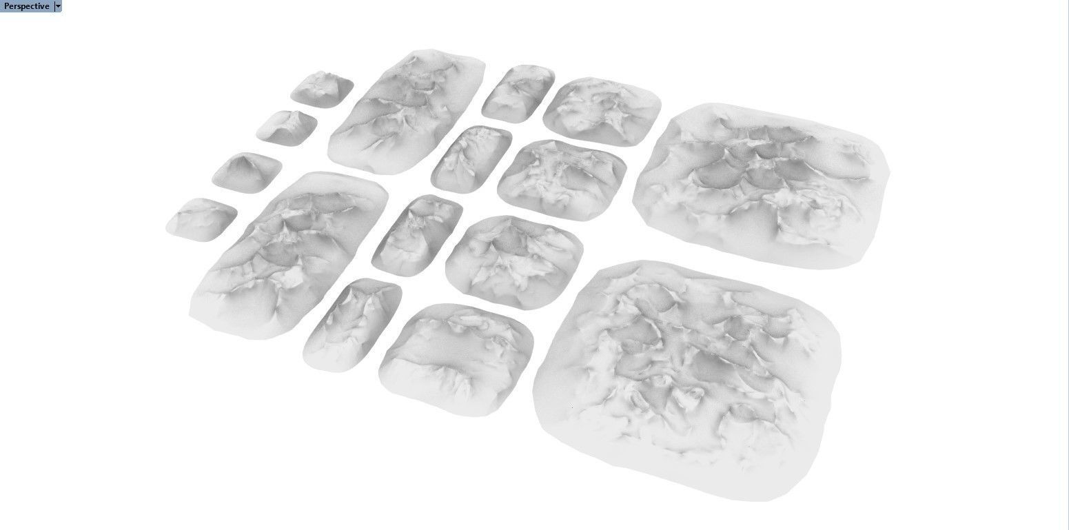 Tall Desert Hills 3D print model_8