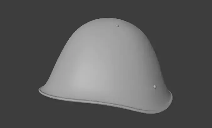 Soviet Army SSh-68 Steel Helmet 3D model