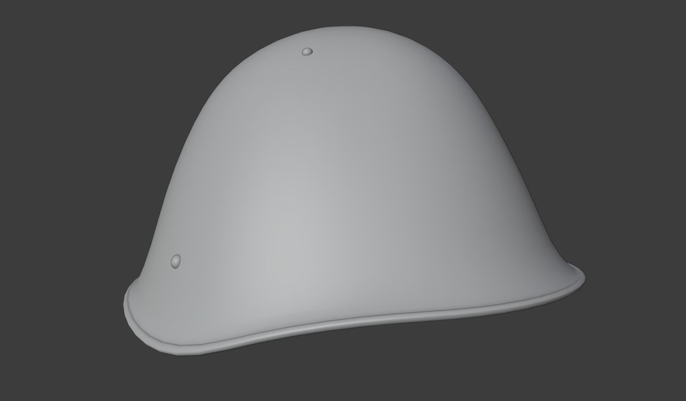 Soviet Army SSh-68 Steel Helmet 3D model_1