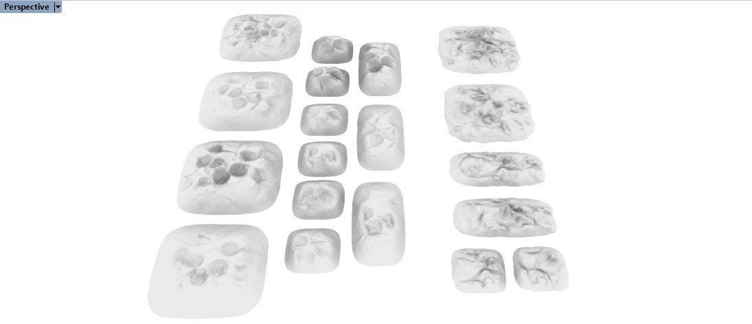 Various Cratered Pebbled Terrain 3D print model_8