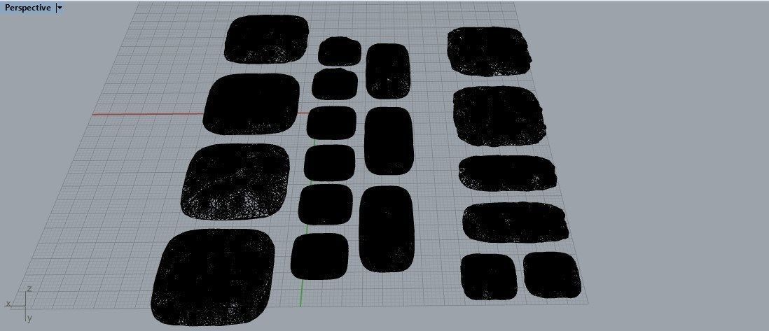 Various Cratered Pebbled Terrain 3D print model_7