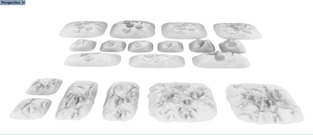 Various Cratered Pebbled Terrain 3D print model_12