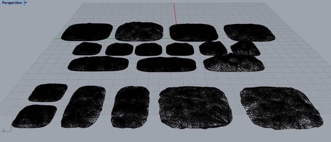 Various Cratered Pebbled Terrain 3D print model_11