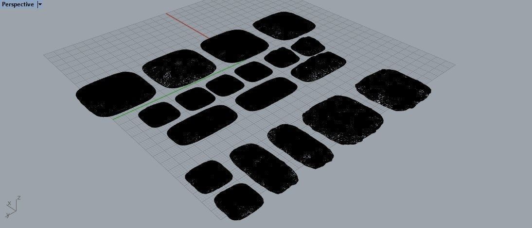 Various Cratered Pebbled Terrain 3D print model_10