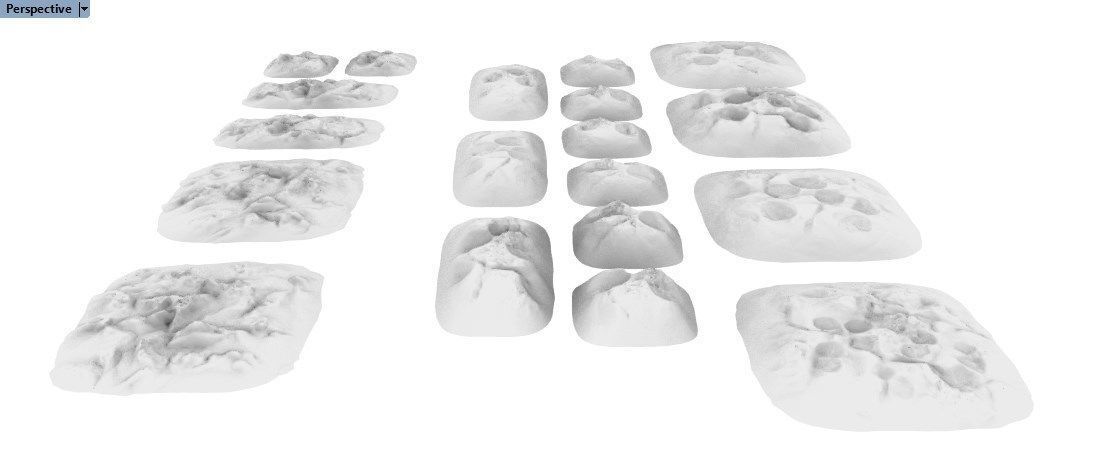 Various Cratered Pebbled Terrain 3D print model_16