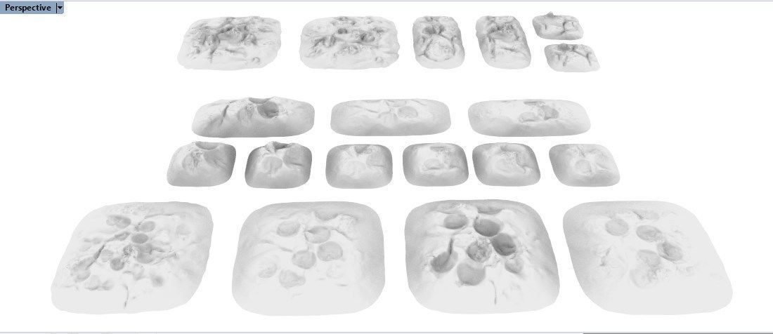 Various Cratered Pebbled Terrain 3D print model_4