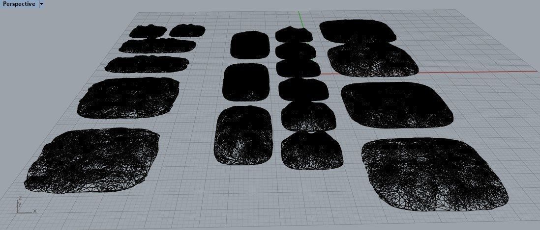 Various Cratered Pebbled Terrain 3D print model_15