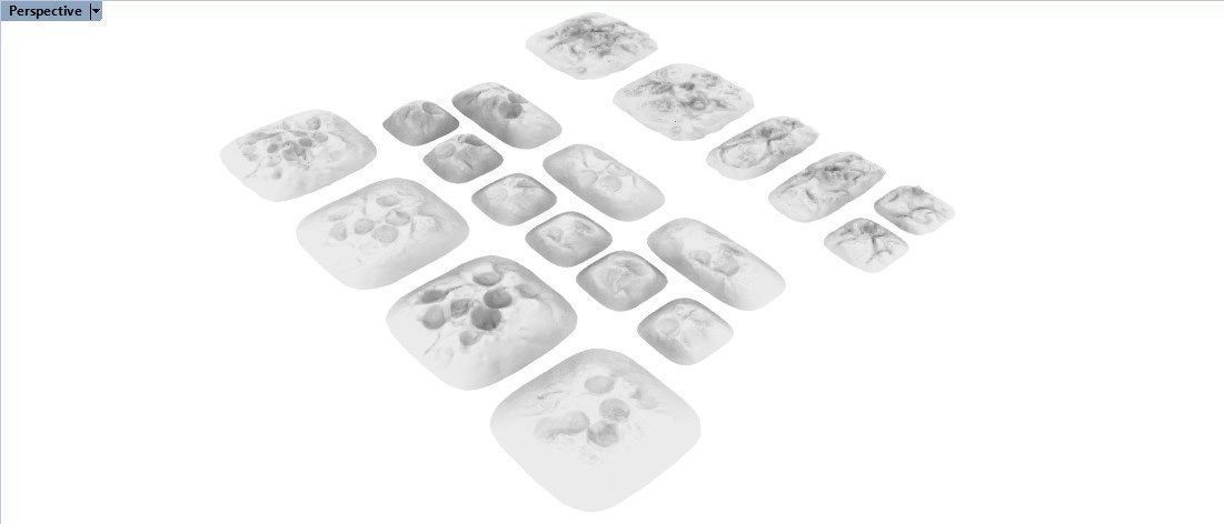 Various Cratered Pebbled Terrain 3D print model_5