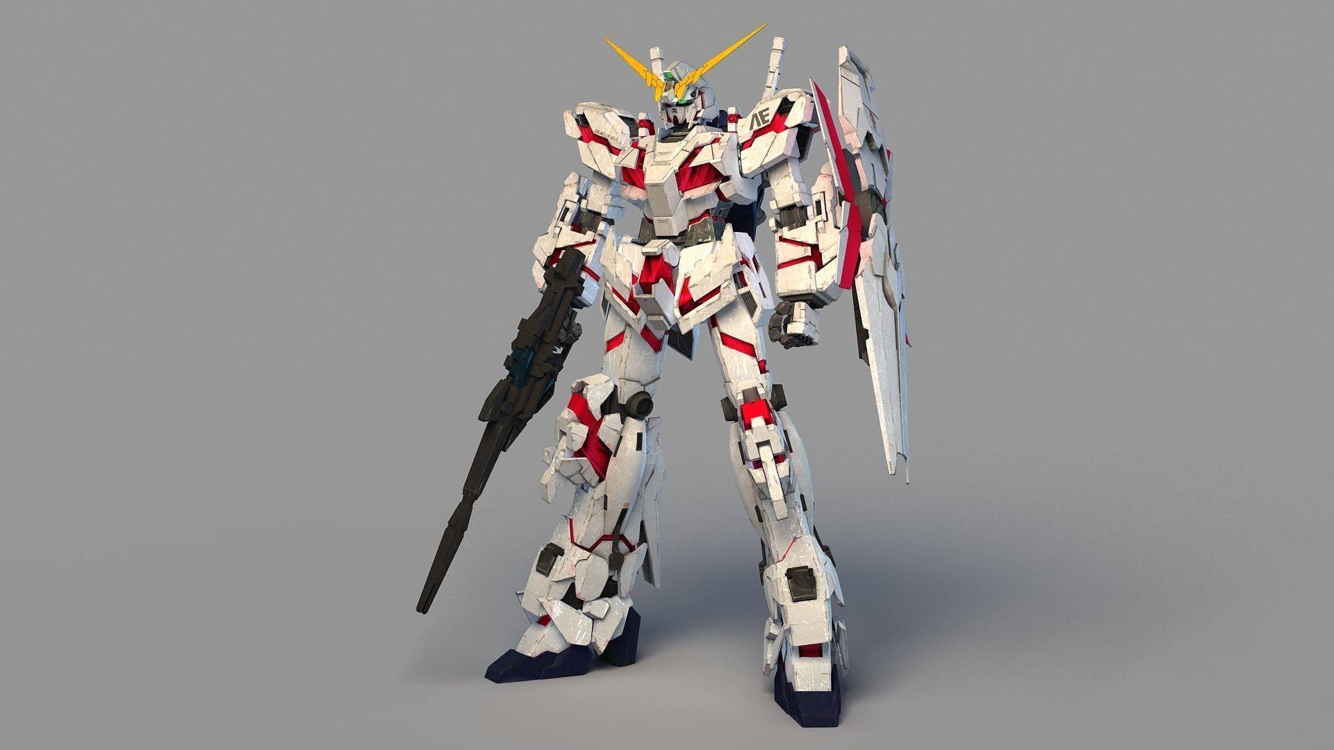 Mobile Suit RX-0 Full Armor Unicorn Gundam 3D model_2