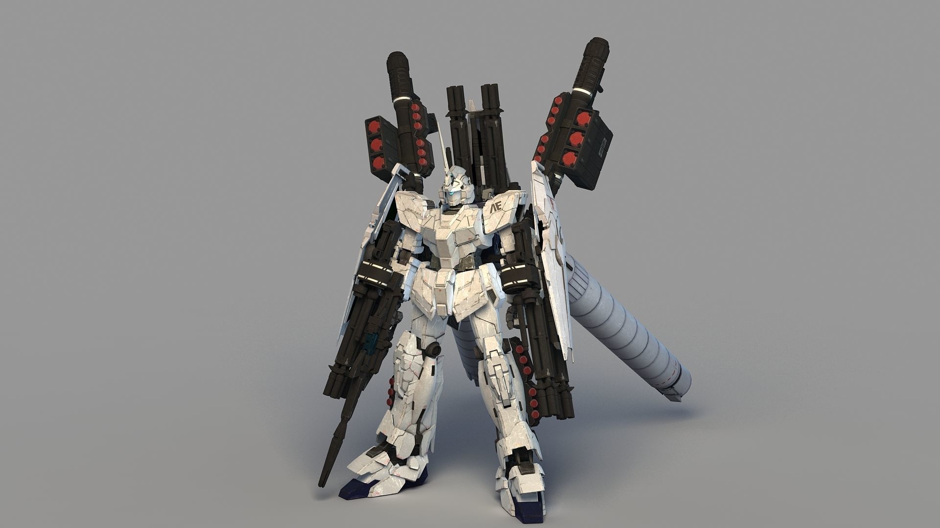 Mobile Suit RX-0 Full Armor Unicorn Gundam 3D model_5