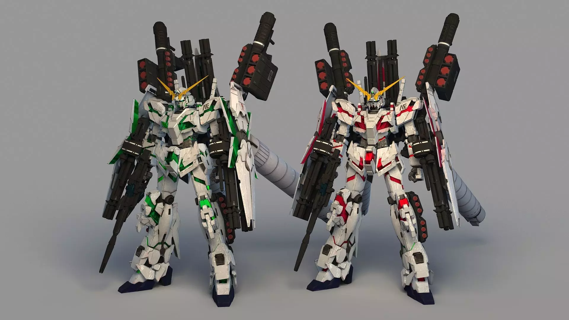 Mobile Suit RX-0 Full Armor Unicorn Gundam 3D model_0