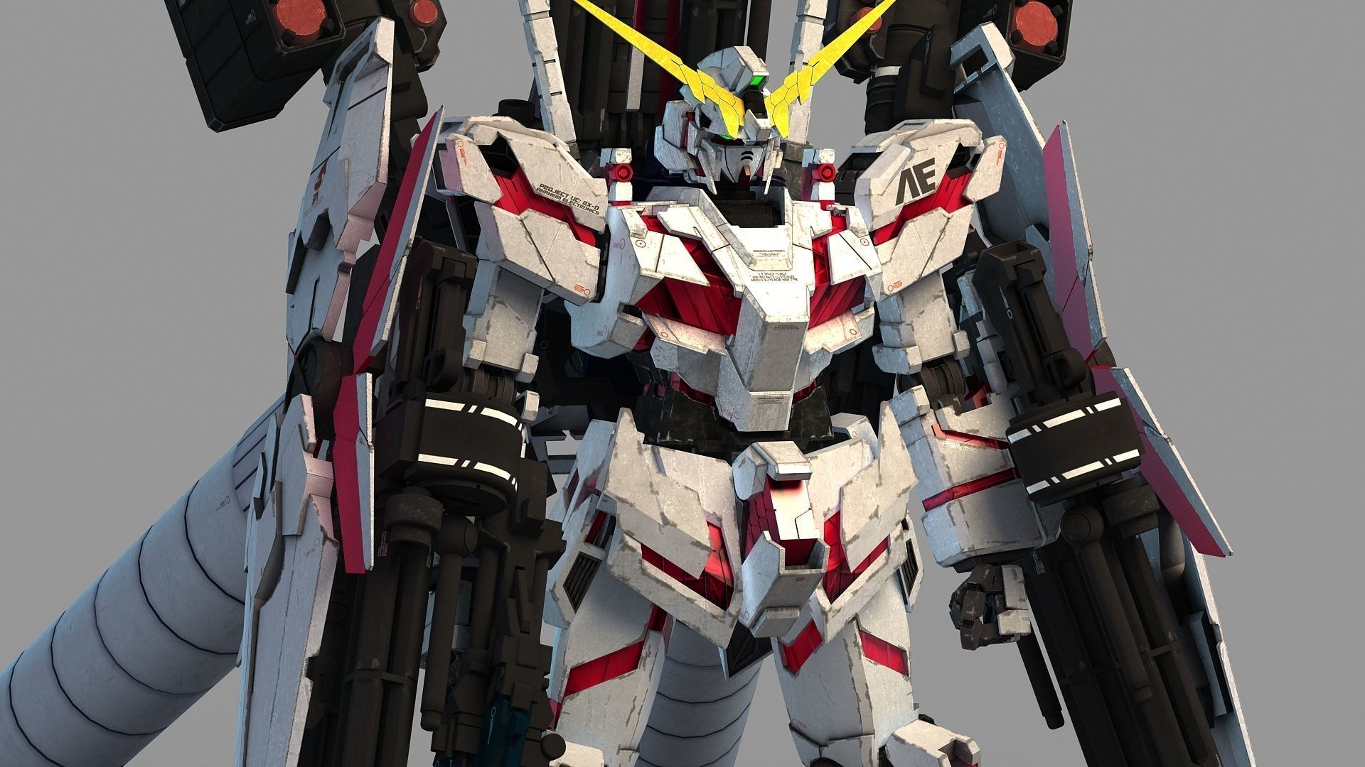 Mobile Suit RX-0 Full Armor Unicorn Gundam 3D model_10