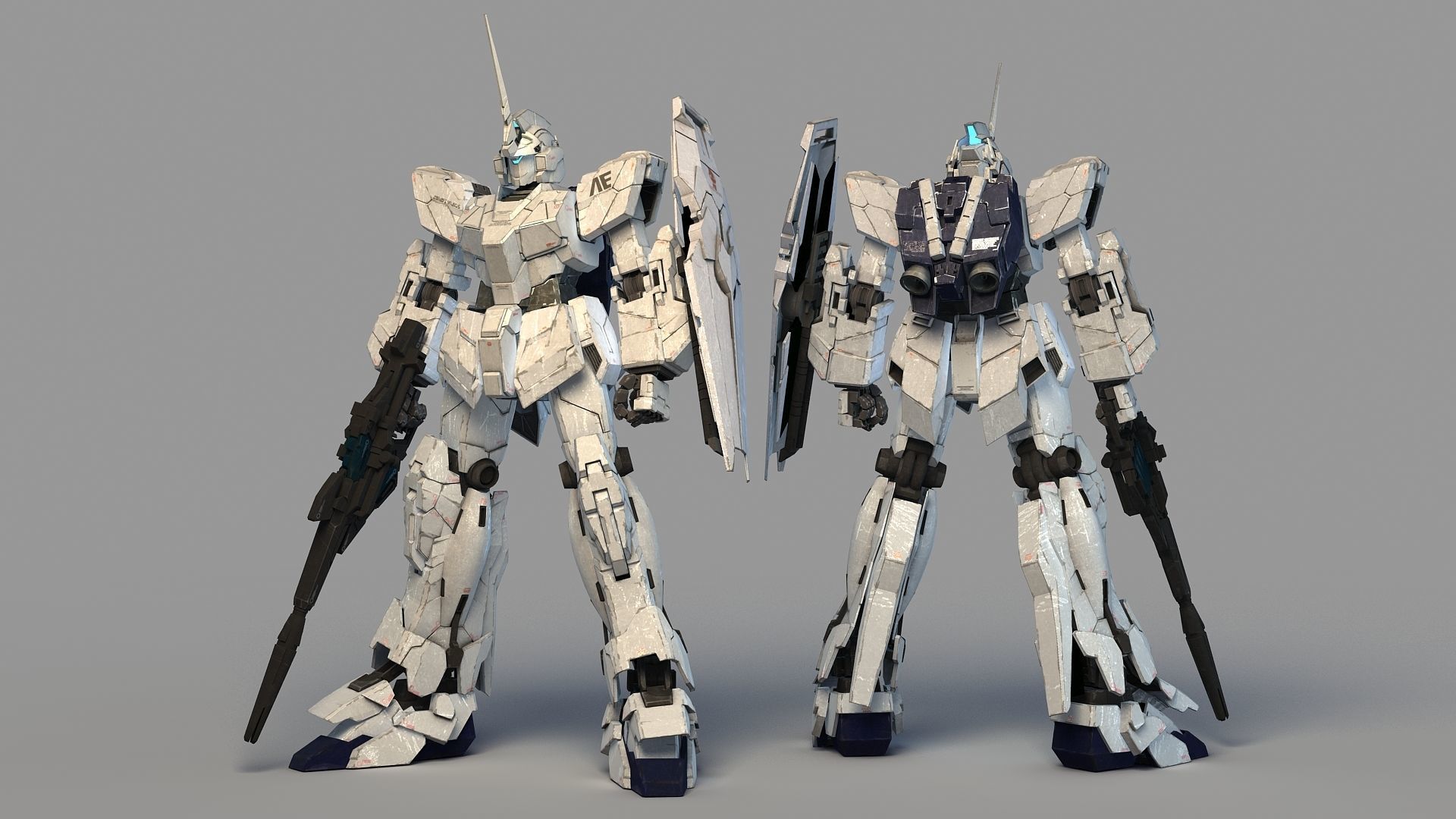 Mobile Suit RX-0 Full Armor Unicorn Gundam 3D model_1