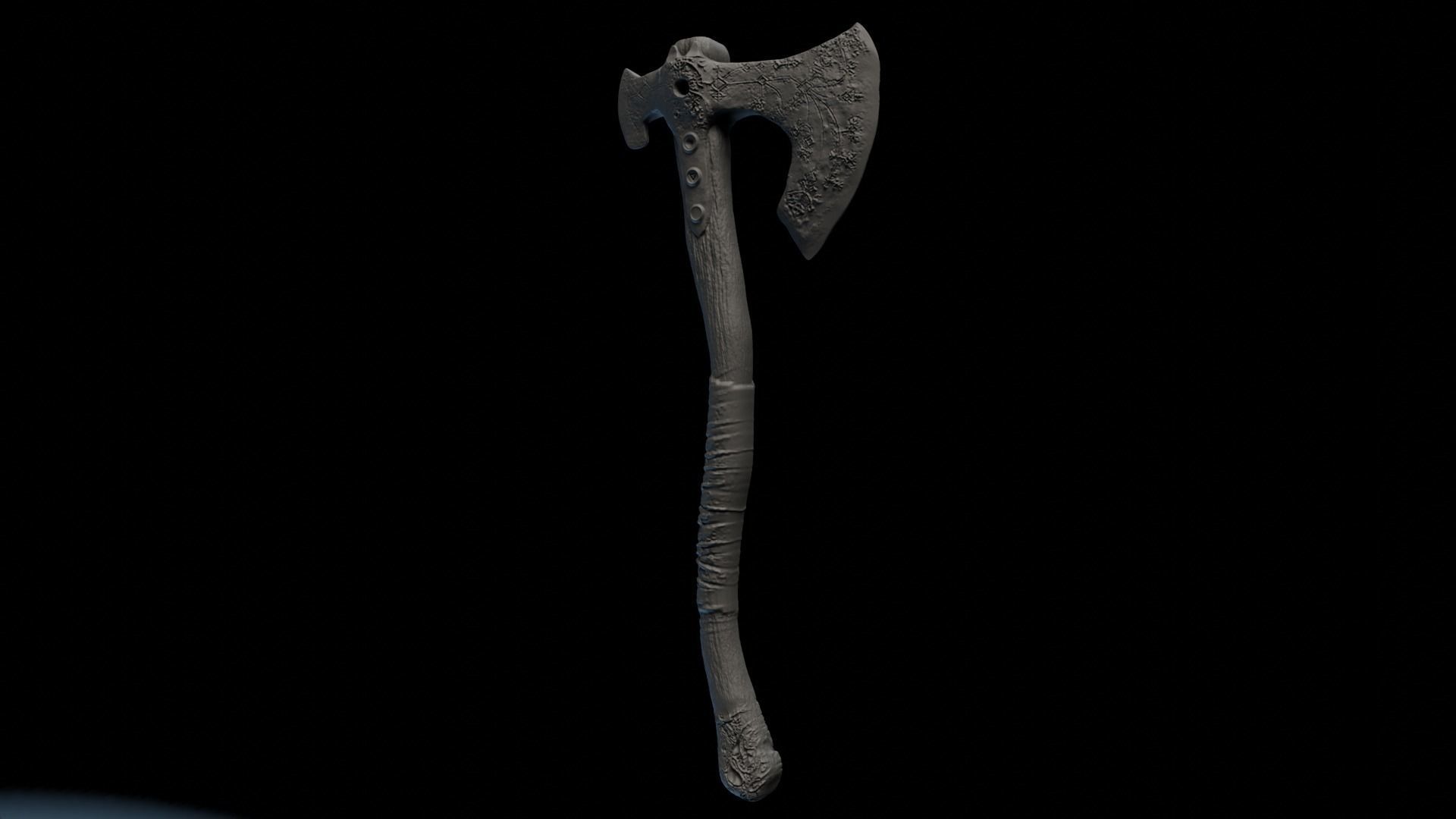 Leviathan Axe 3D Model 3D print model_2