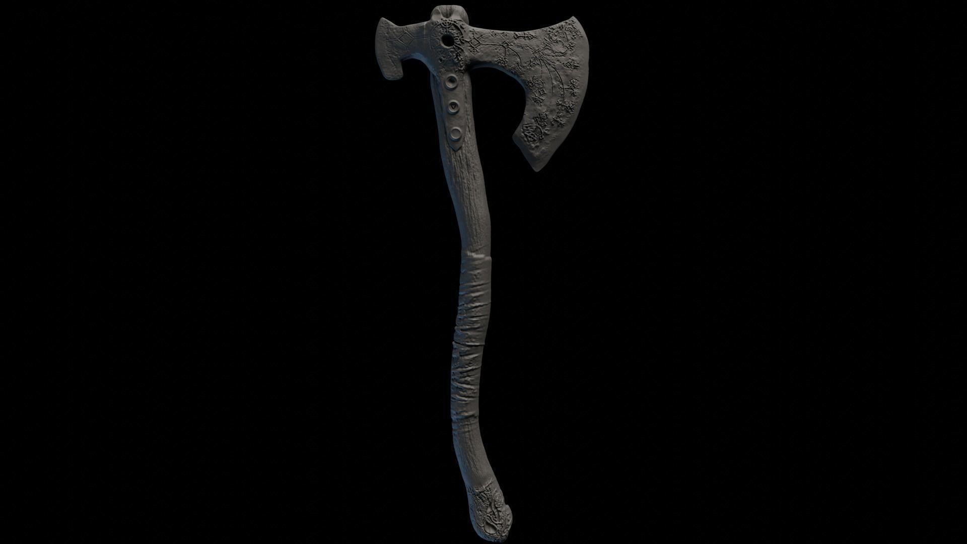 Leviathan Axe 3D Model 3D print model_1