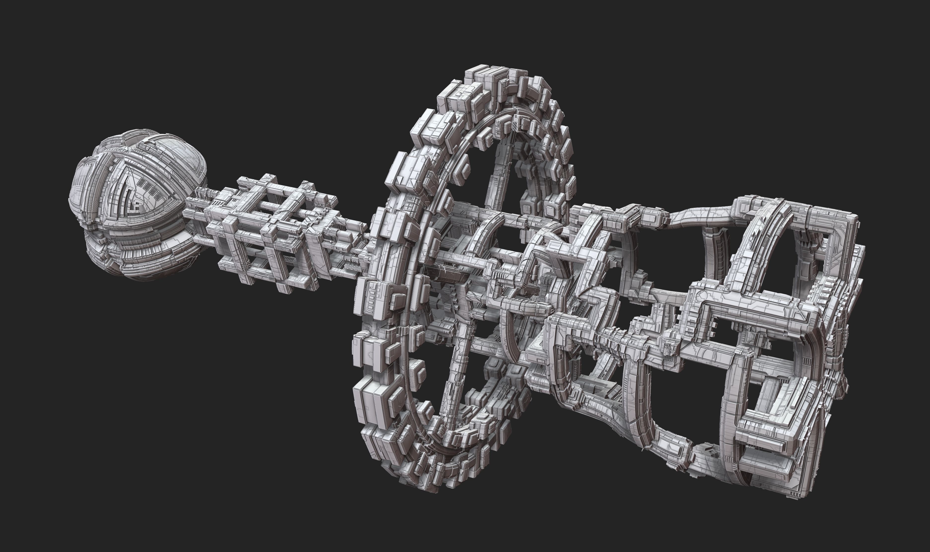 space equipment node 00202 3D model_2