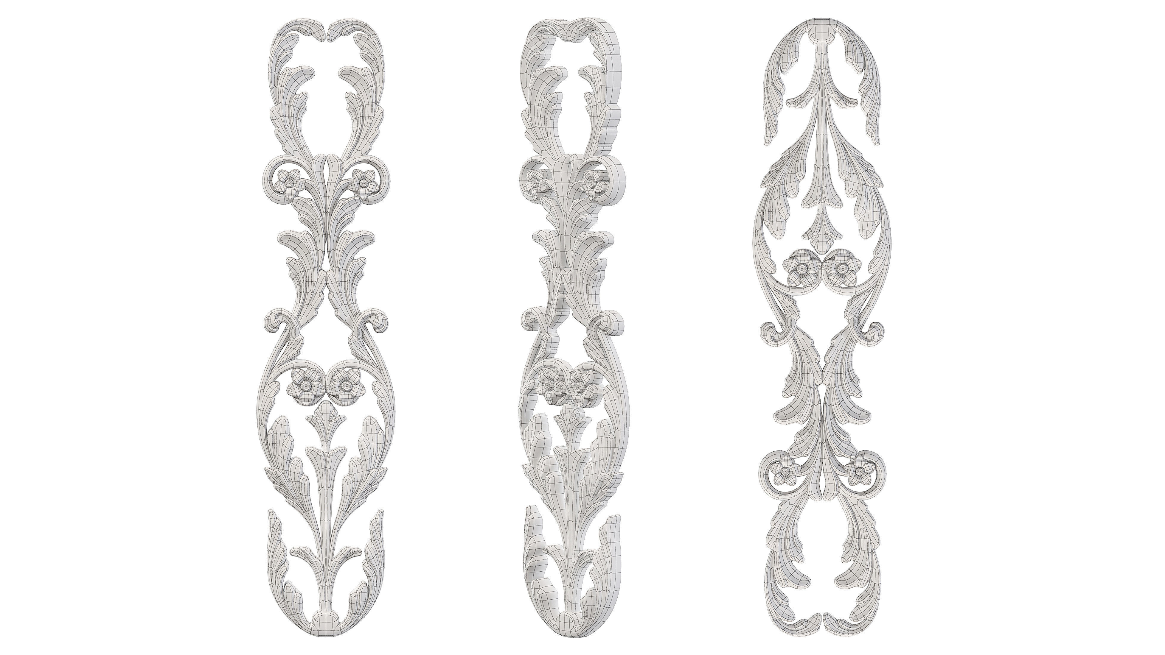 Classic carved 216 3D model_6