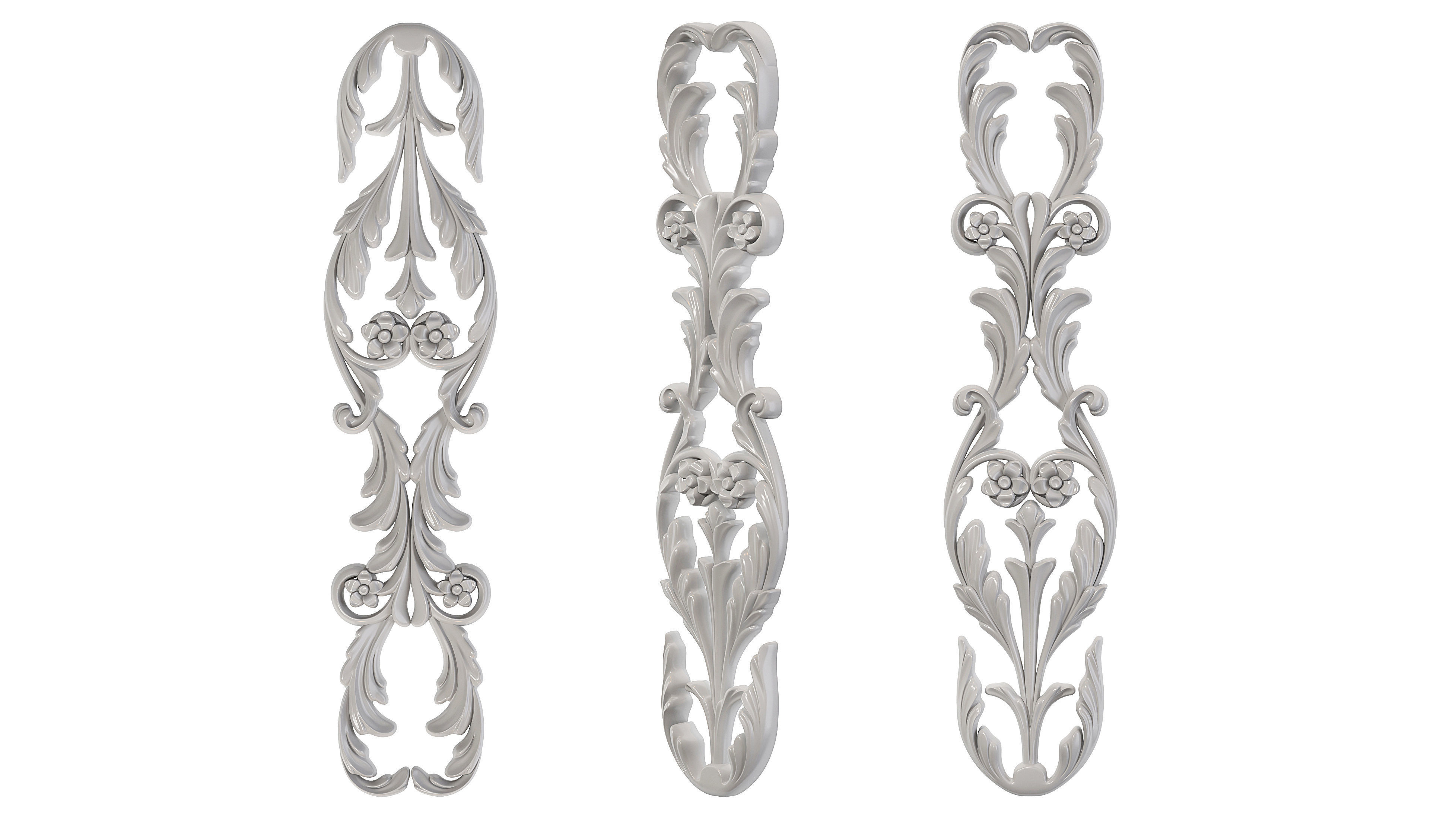 Classic carved 216 3D model_5