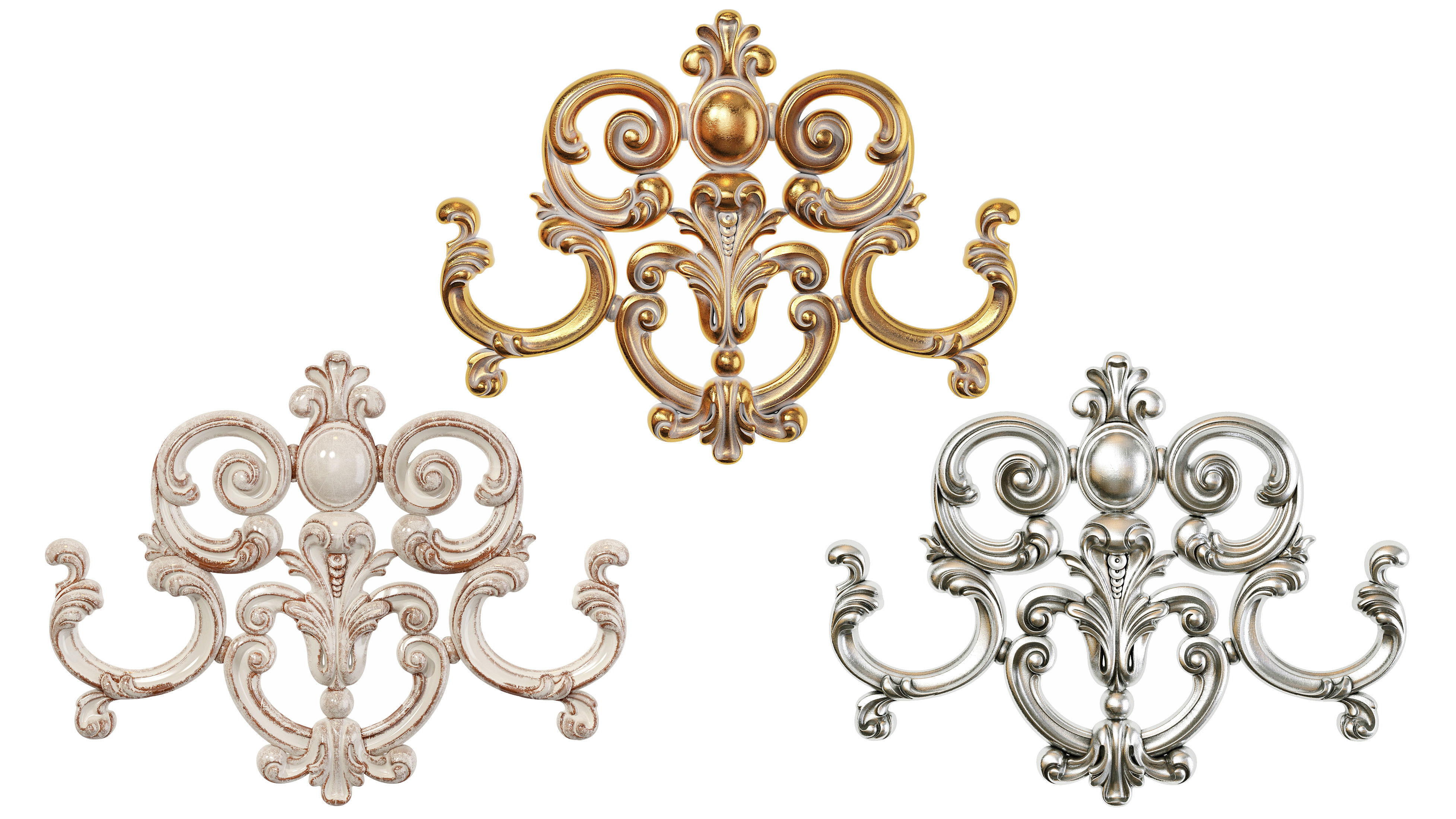 Classic carved 217 3D model_4