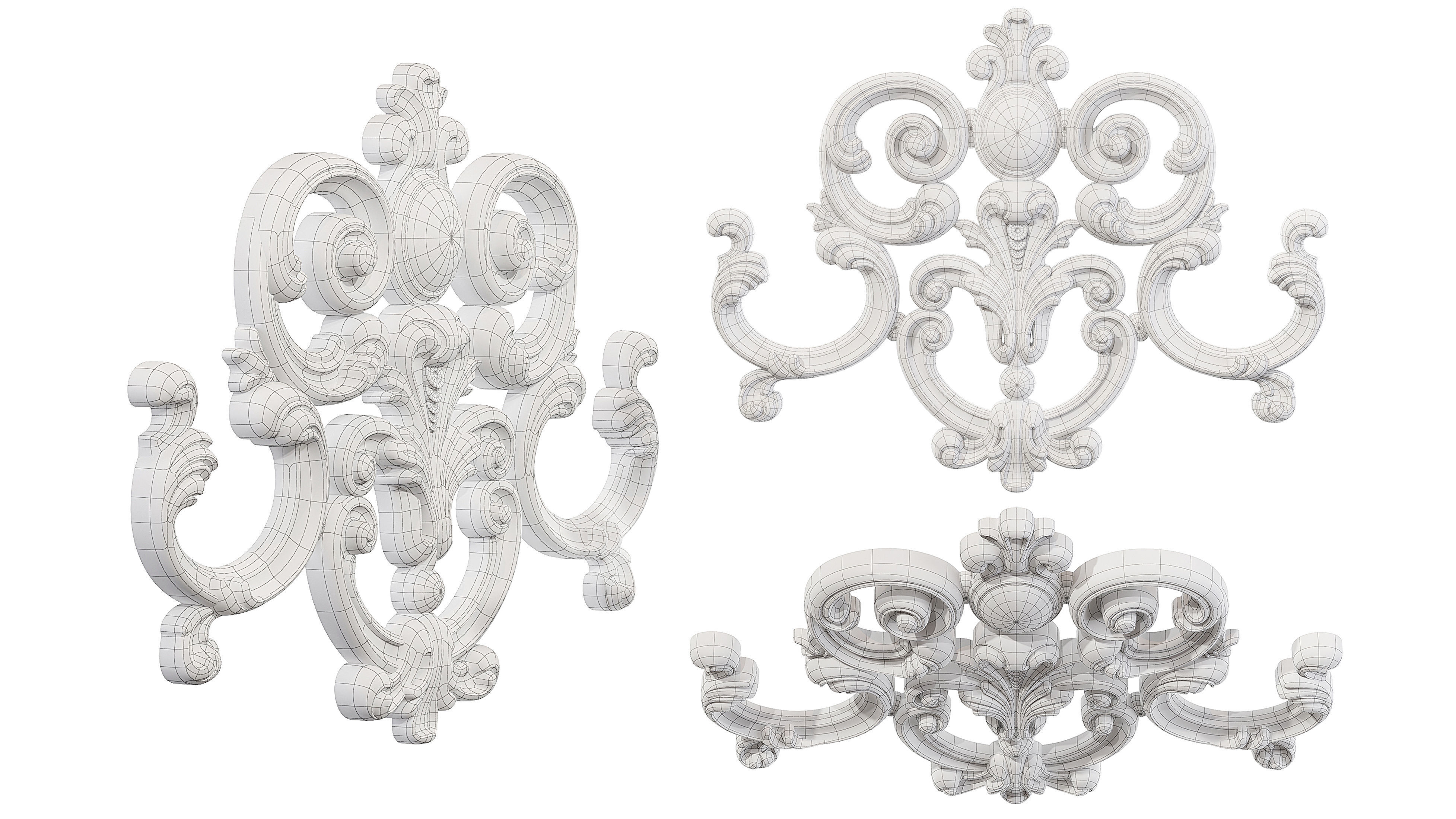 Classic carved 217 3D model_6