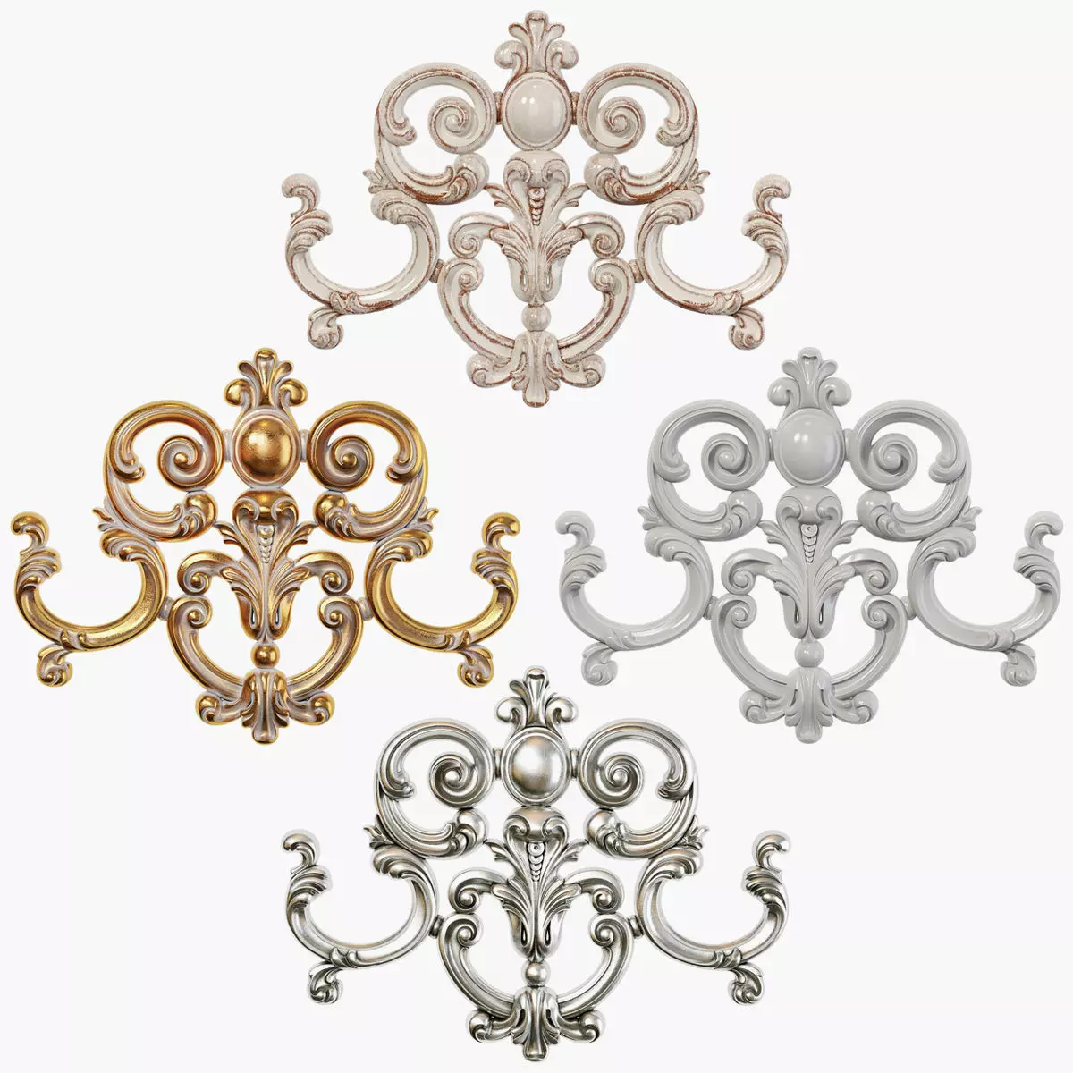 Classic carved 217 3D model_0