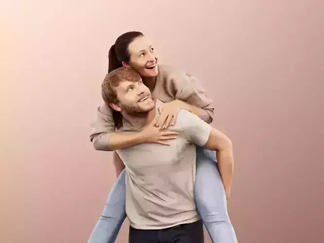 Noelle And Silas 12749 - Playing Couple 