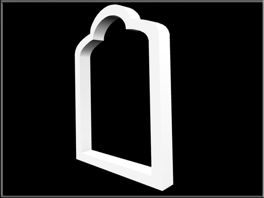 Trefoil arch 02  Low-poly 3D model_3