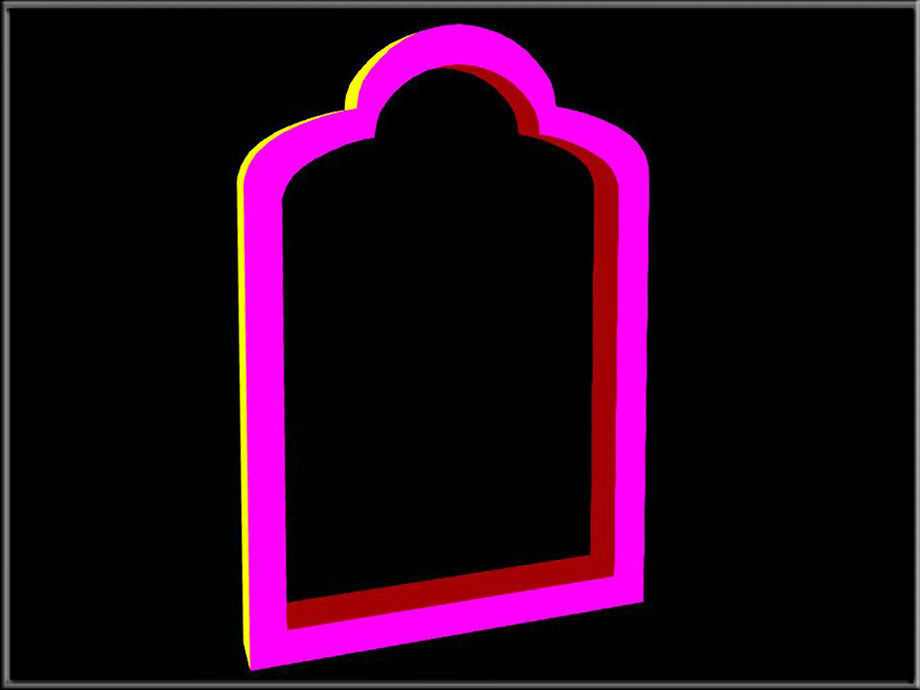 Trefoil arch 02  Low-poly 3D model_1