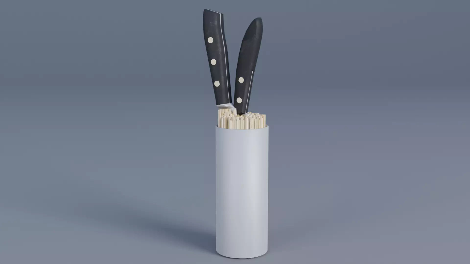 Knife Holder Low-poly 3D model