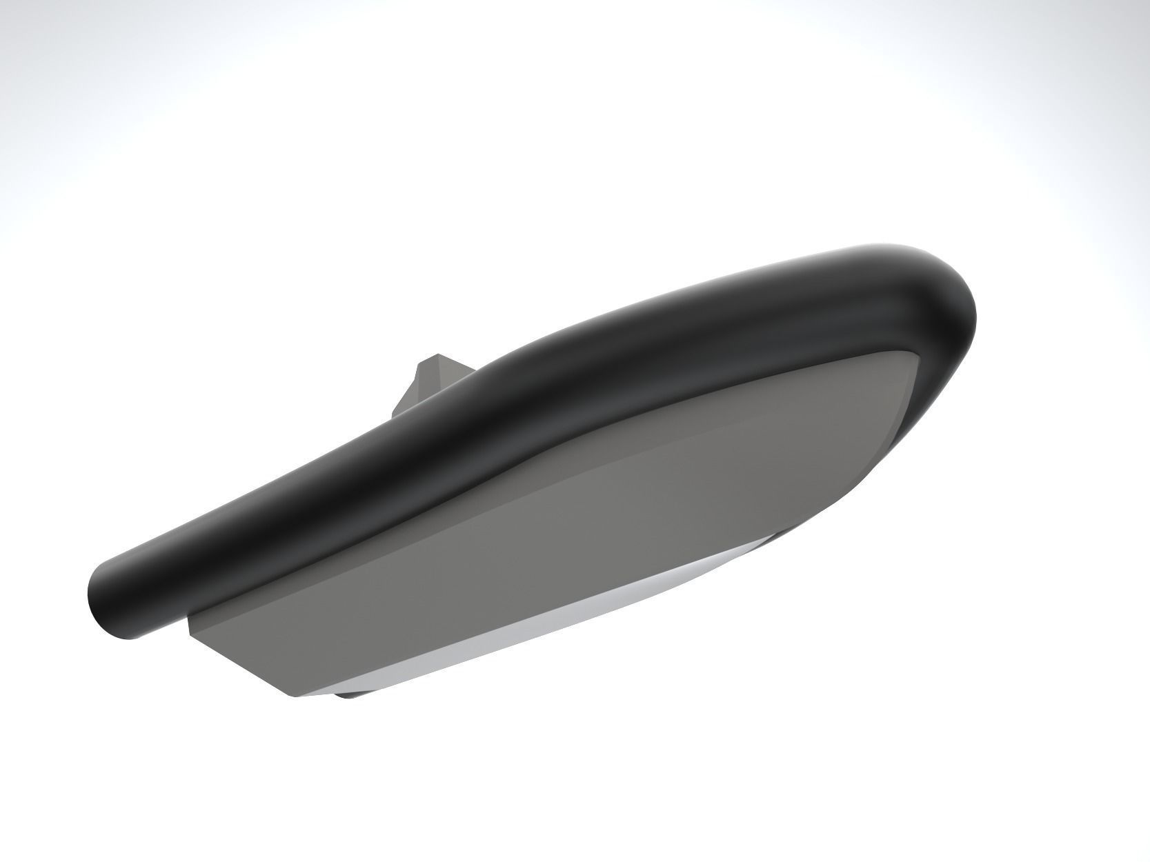 Rigid Inflatable boat hull with console 3D model_5