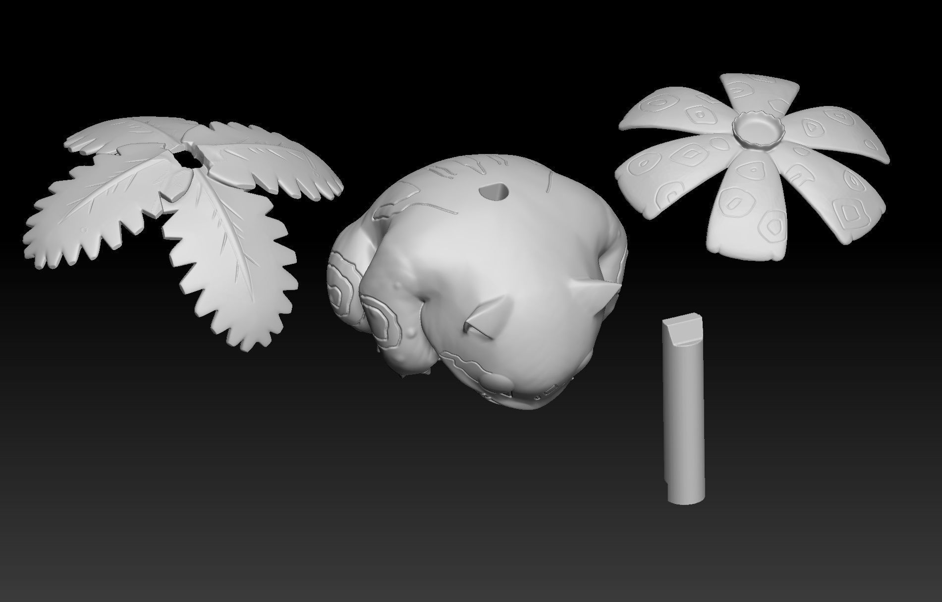 Pokemon Venusaur Clone 3D print model_5