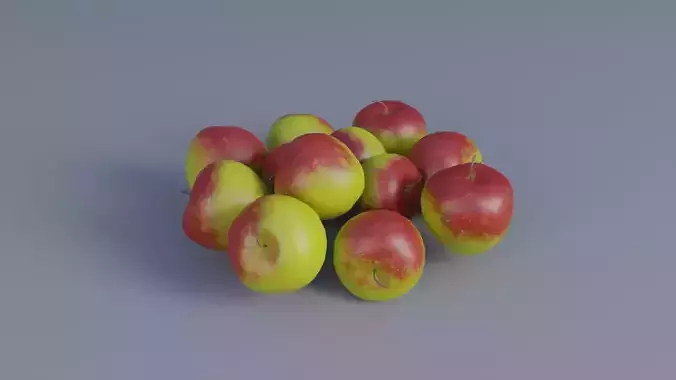 apple Low-poly 3D model