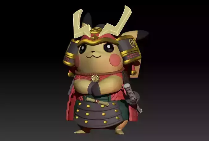 Pokemon Pikachu Cosplay Samurai