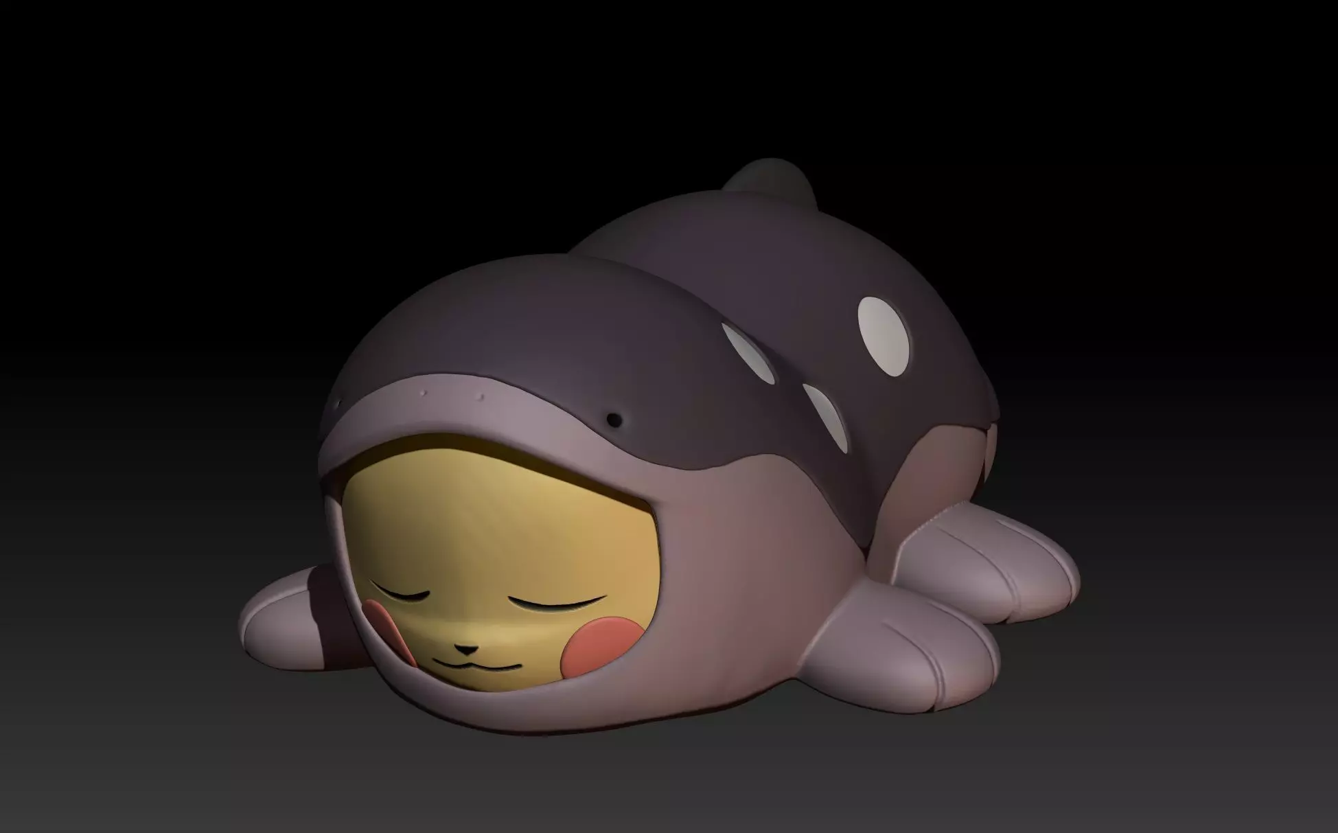 Pokemon Pikachu Cosplay Clodsire 3D print model_0