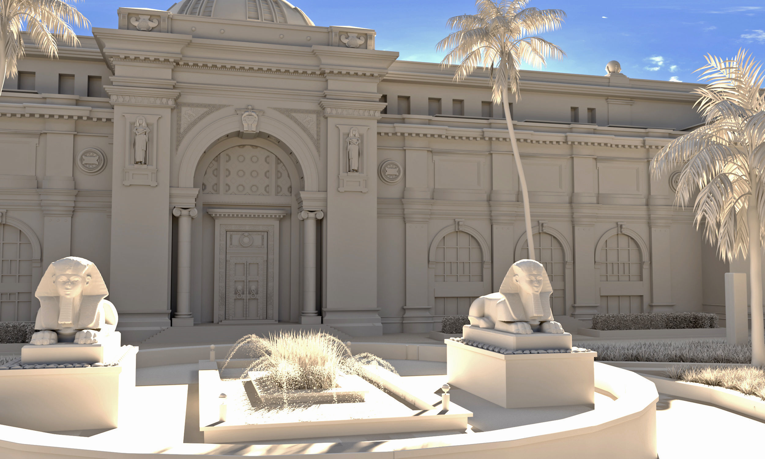 The Egyptian museum 3d model 3D model_1