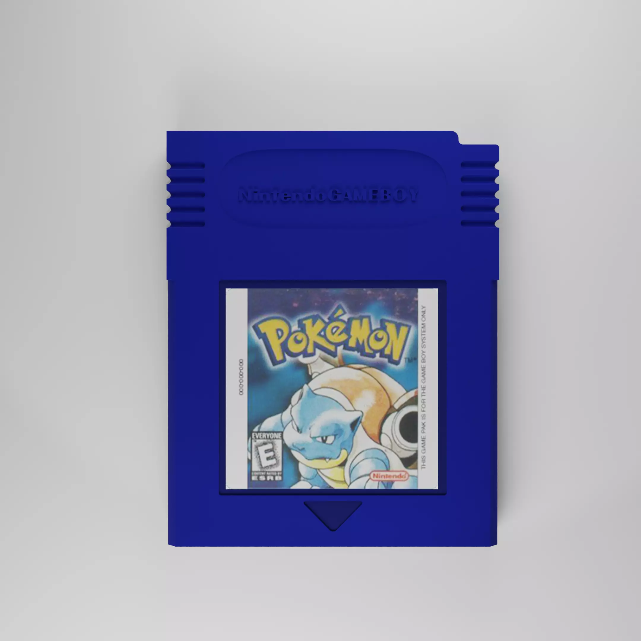 Cartridge blue pokemon 3D model_0