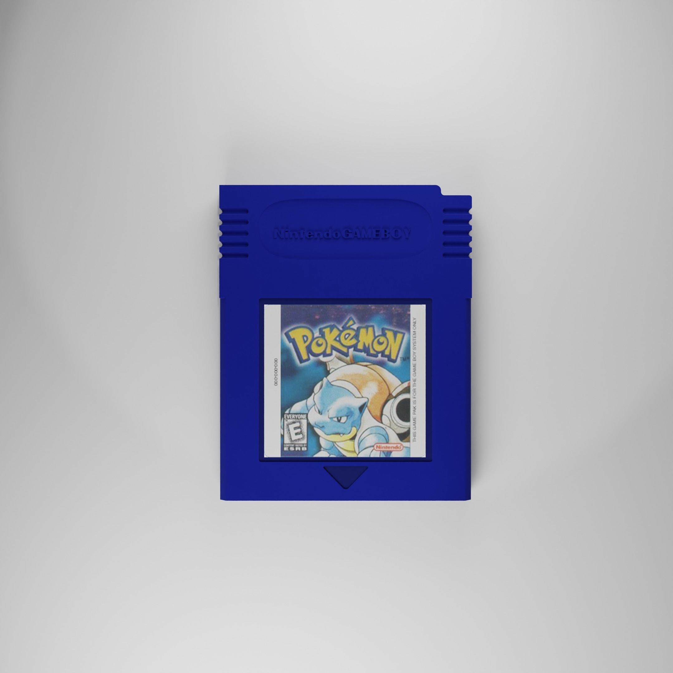 Cartridge blue pokemon 3D model_4