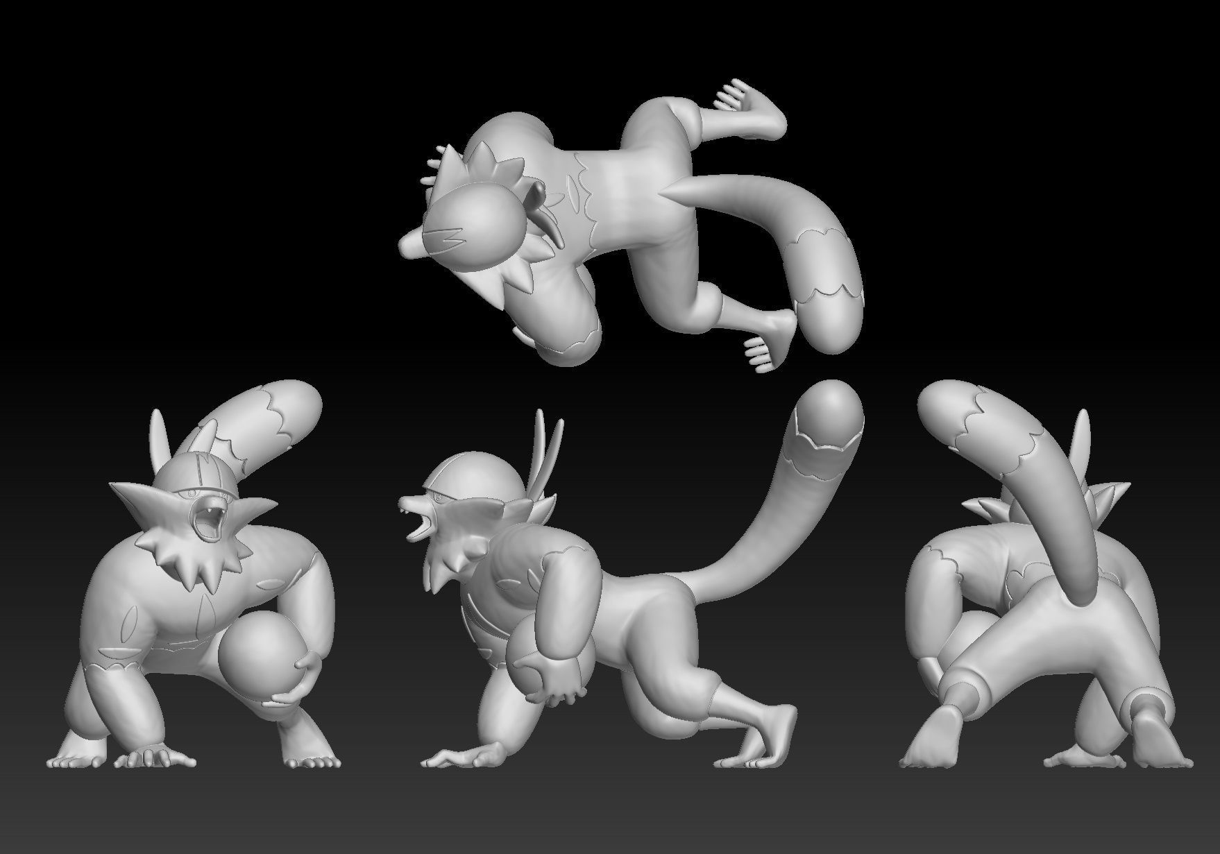 Pokemon Passimian 3D print model_1