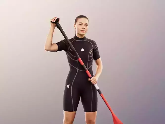 Klara 12617 - Young Woman Stand Up Paddling