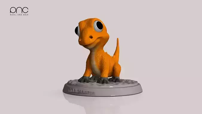 Dinosaur cuddlesaurus stl 3mf 3D color printing ready model