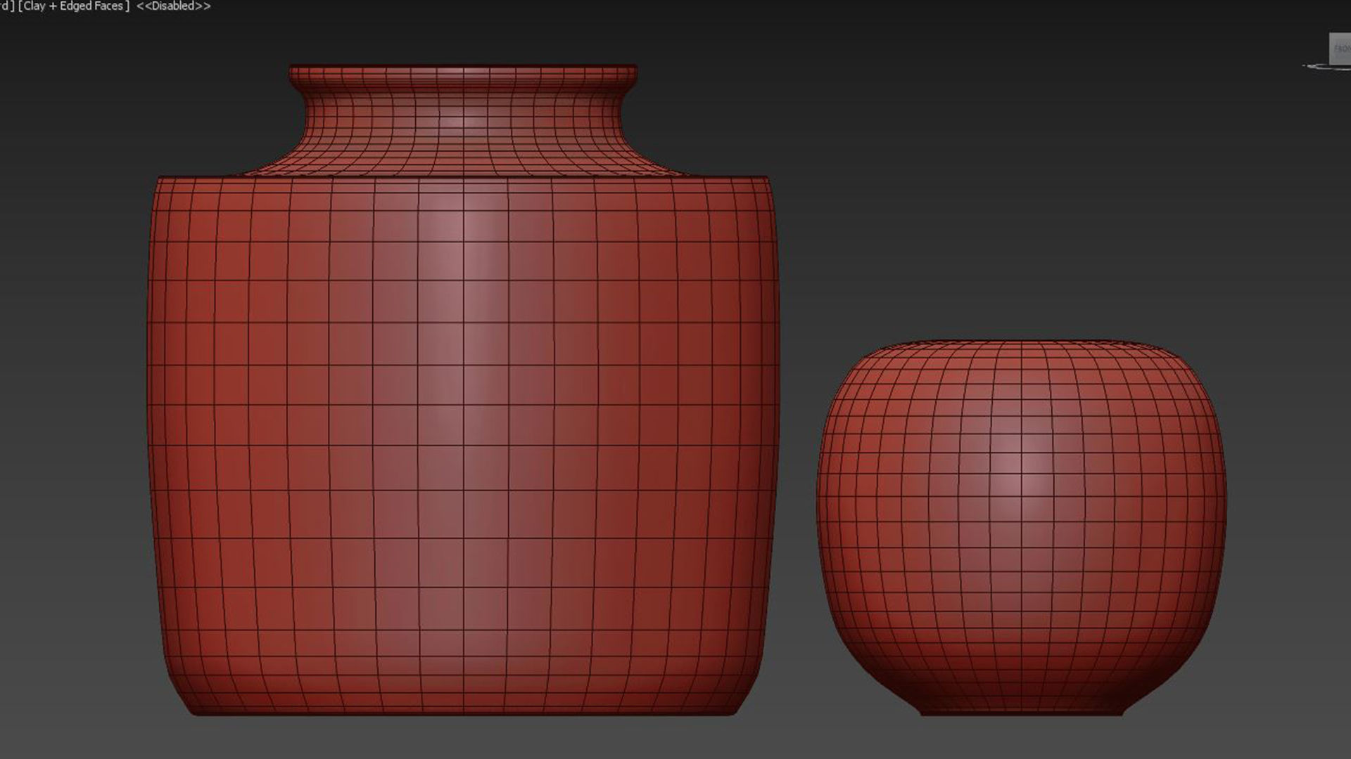 Danish Midcentury Ceramic Vases 3D model_5