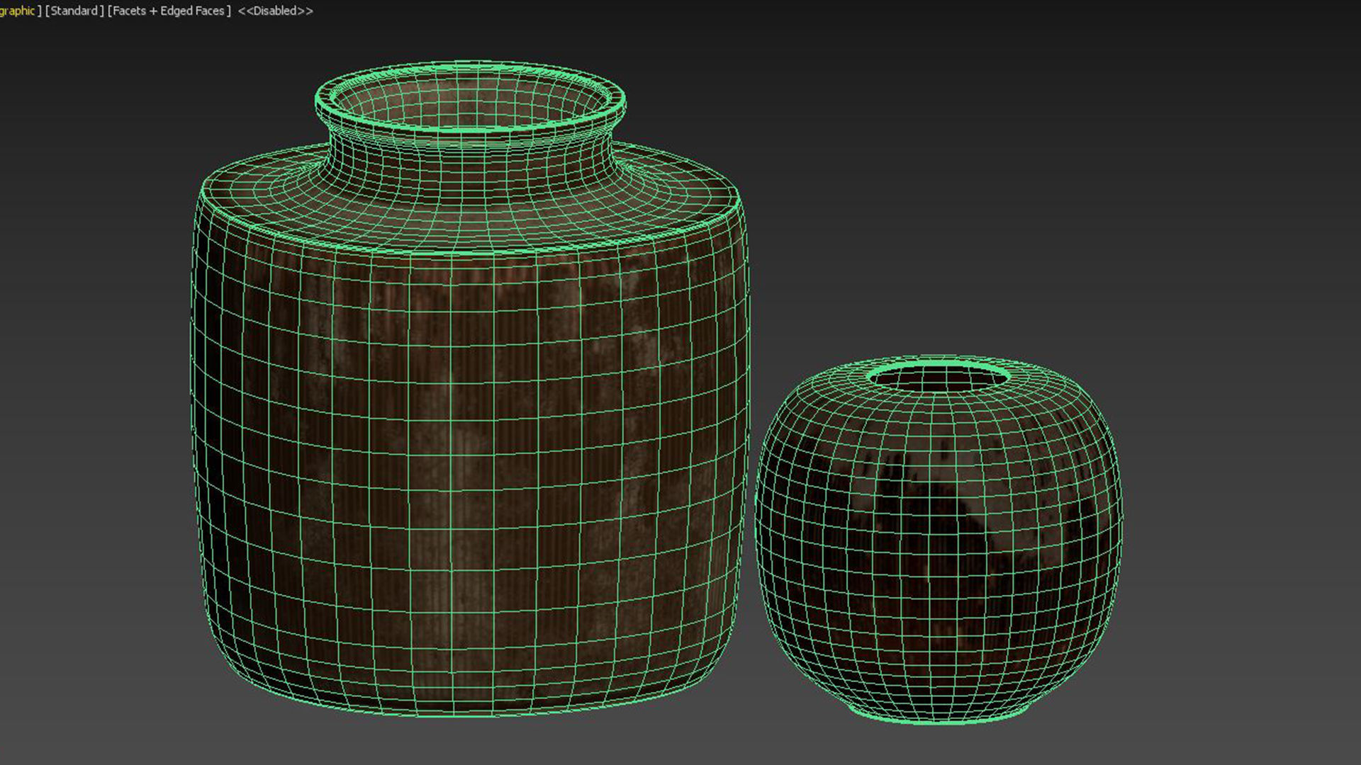 Danish Midcentury Ceramic Vases 3D model_4