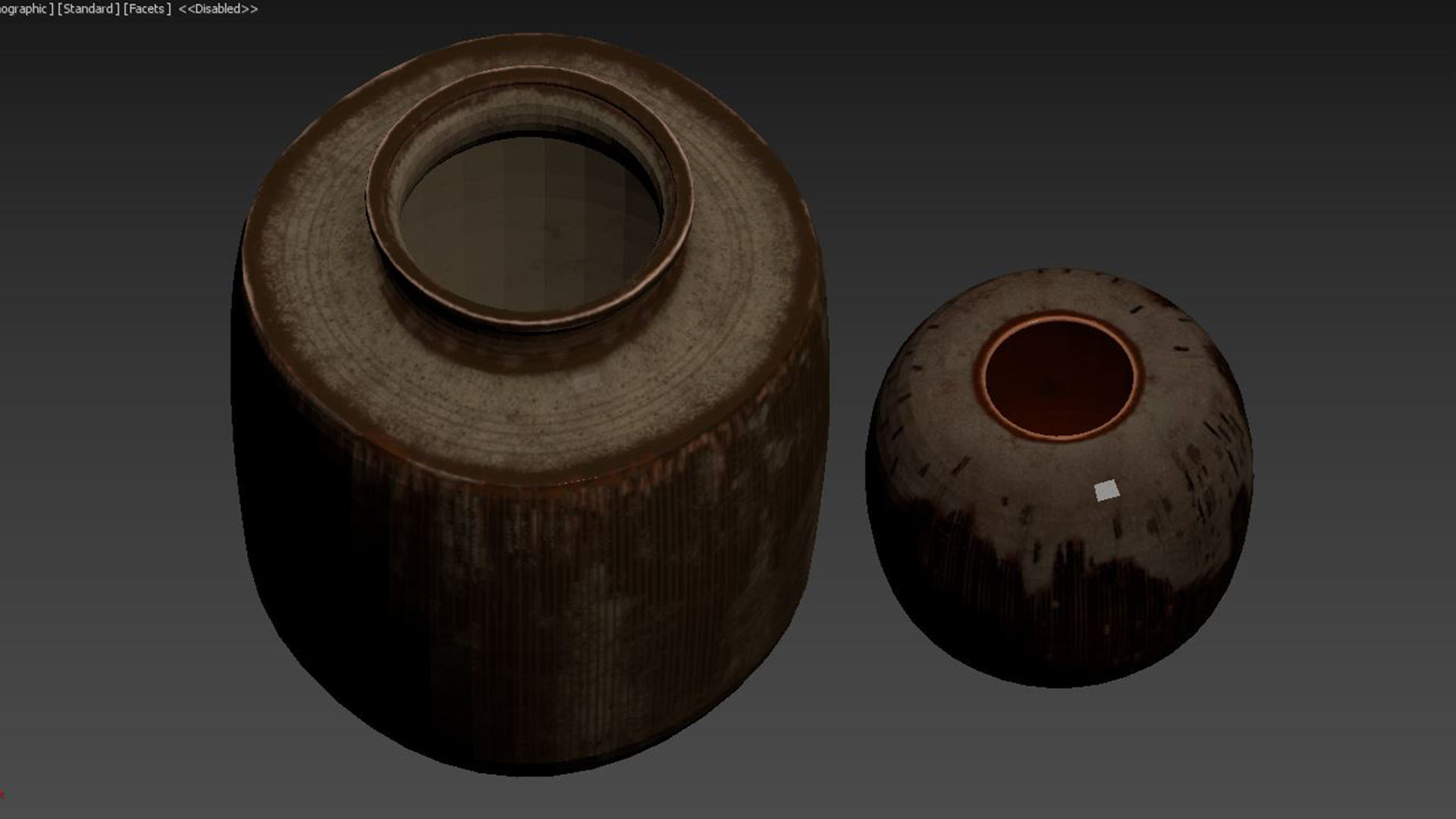 Danish Midcentury Ceramic Vases 3D model_3