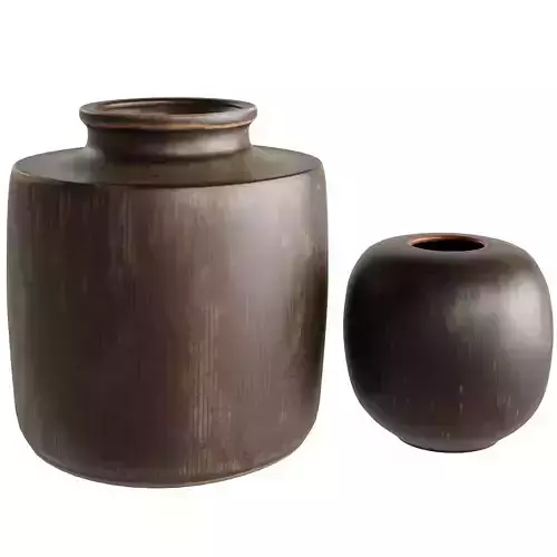 Danish Midcentury Ceramic Vases 3D model